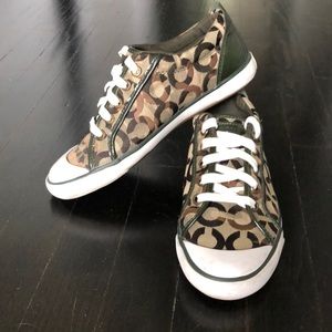 Coach camo sneakers